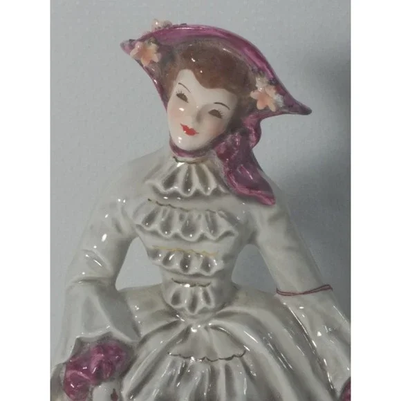 Timeless Grace: The VTG Florence Ceramics 'Charmaine' Lady Figurine in Edwardian